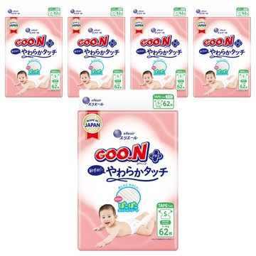 GOO.N 大王 日本境內版 SJ柔觸肌系列 黏貼型尿布  S  310片