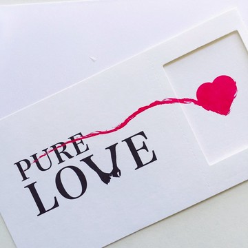 Pin cards - pure love 相框卡片『 2張以上免運喔！（含）』