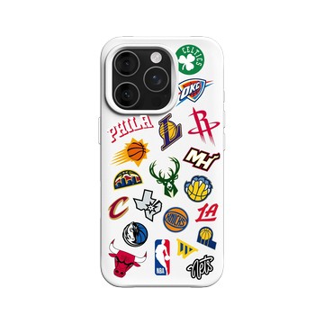 iPhone 16 Pro SolidX 白 - NBA - Mix Logos