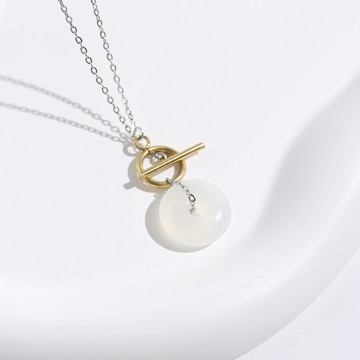 平安扣福 | 白玉髓 | 平安扣項鍊