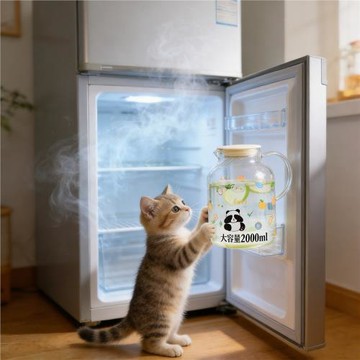 夏季涼水壺高硼硅玻璃果汁壺耐高溫家用大容量開水壺冷水杯套裝