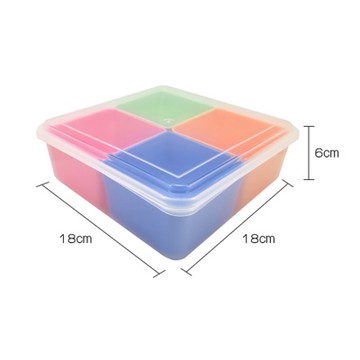 【W.I.P 台灣聯合】錢來也 四格 零錢盒 小物盒 8x8x5cm /個 NO.W1818