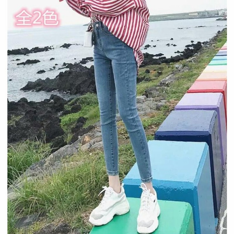 25 32インチ ジーンズ 春秋ハイウエスト レディース デニムパンツ スウェット 九分丈ロックパンツ デニム スキニーパンツ ストレッチ 八分丈パンツ ボトム 通販 Lineポイント最大0 5 Get Lineショッピング