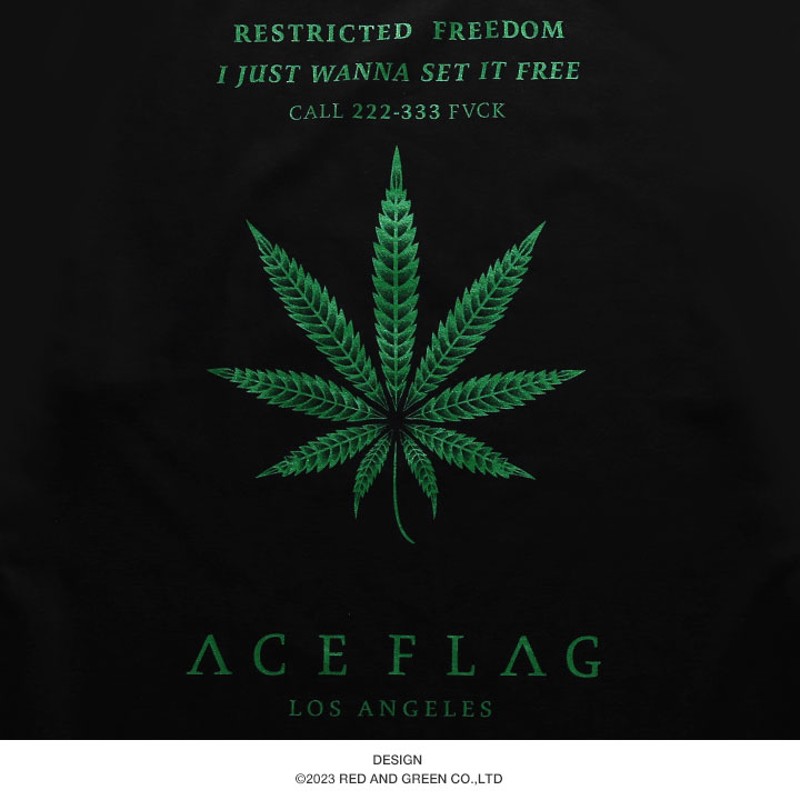 ACE FLAG Tシャツ 半袖 大きいサイズ エースフラッグ シンプル 大麻 マリファナ ヘンプ ロゴ チカーノ ローライダー |  LINEショッピング