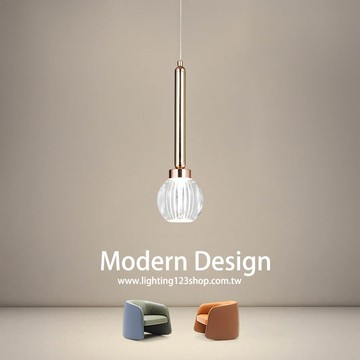 LED 5W 三色光電鍍玻璃吊燈  F43-52-190-1