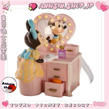 🎌東京迪士尼樂園 期間限定 米妮 化妝台 包包掛飾 桌上擺飾 糖果盒❤️贈園區糖果乙包⭐️開立發票⭐️