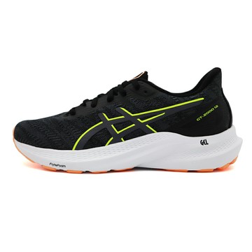 ASICS 亞瑟士 GT-2000 12 GS 鞋帶 慢跑鞋 大童鞋 黑橘 S0641 (1014A330-004)
