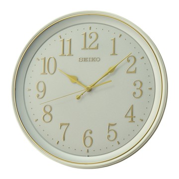 【SEIKO 精工】立體數字 滑動式秒針靜音掛鐘 QXA798W