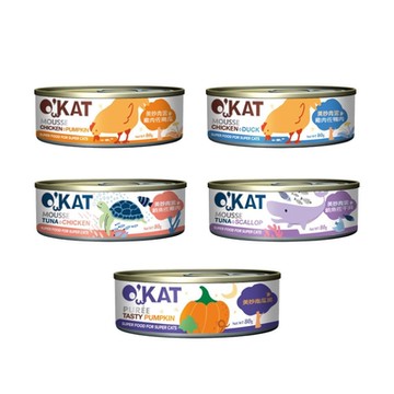 O KAT美喵人生-美妙肉泥 80g x 12入組(買二件送寵喵樂-貓草玩具1個隨機)