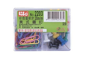 LIFE 迴紋針/圖釘組合 NO.2203