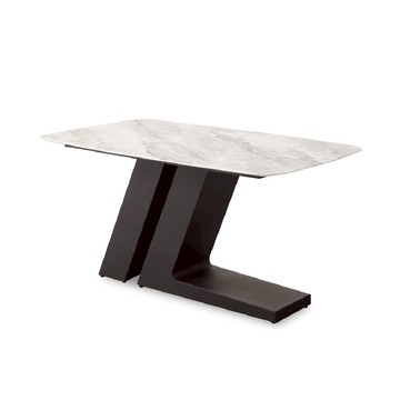 ASSARI-紫羅蘭5尺工業風石面餐桌(寬150x深90x高76cm)