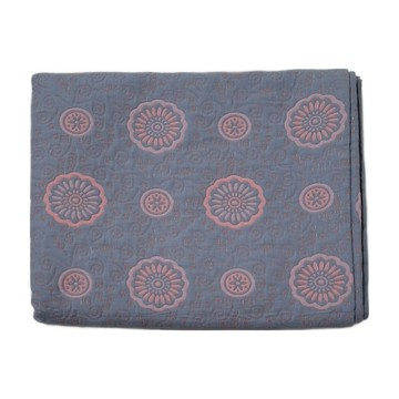 悅生活 純棉厚磅密織復古蓋毯 羅曼蒂克 (150X200cm) /四季毯/冷氣毯