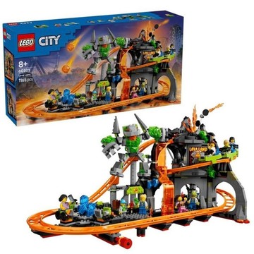 💗芸芸積木💗 現貨!! LEGO 60501 熔岩國度雲霄飛車樂園 樂高 城市 City系列