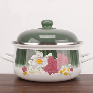 特厚琺瑯瓷搪瓷湯鍋平底鍋食品級燉鍋老式火鍋豬油碗盆官方旗艦店