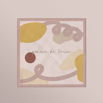 Pink Lavender 仿絲絲巾 方巾 | 50x50cm