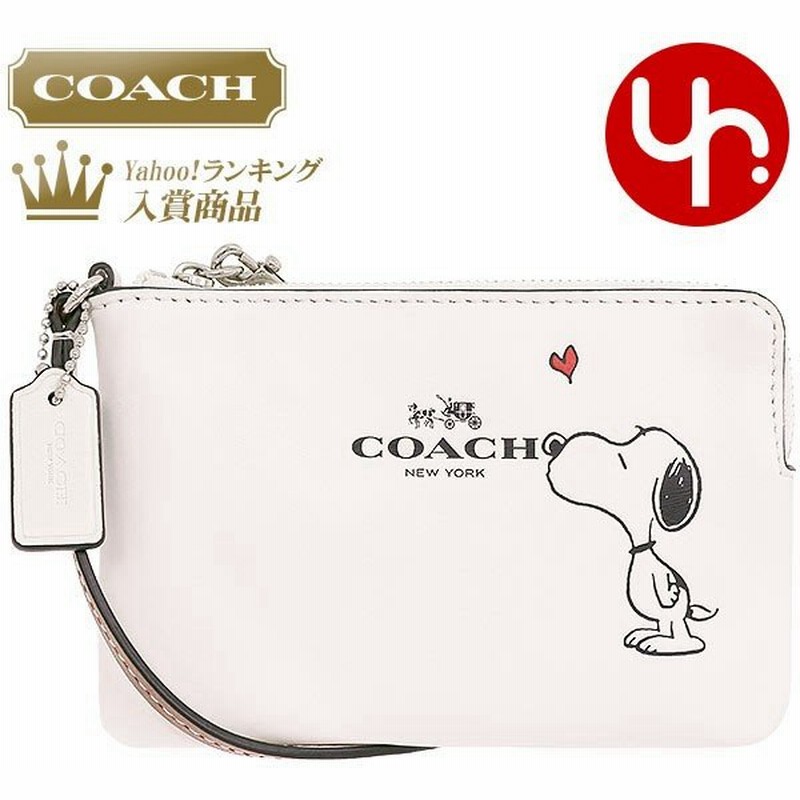 コーチ Coach 小物 ポーチ F チョーク コーチ ピーナッツ スヌーピー プリント レザー コーナー ジップ リストレット 限定品 アウトレット レディース 通販 Lineポイント最大0 5 Get Lineショッピング