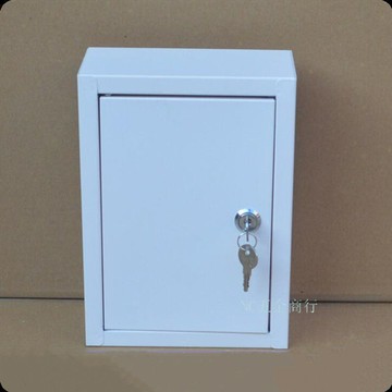 ⚡五金嚴選⚡實拍高25cm白色大鐵皮奶箱 室外掛牆牛奶配送箱 帶鎖鮮奶投遞盒熱賣