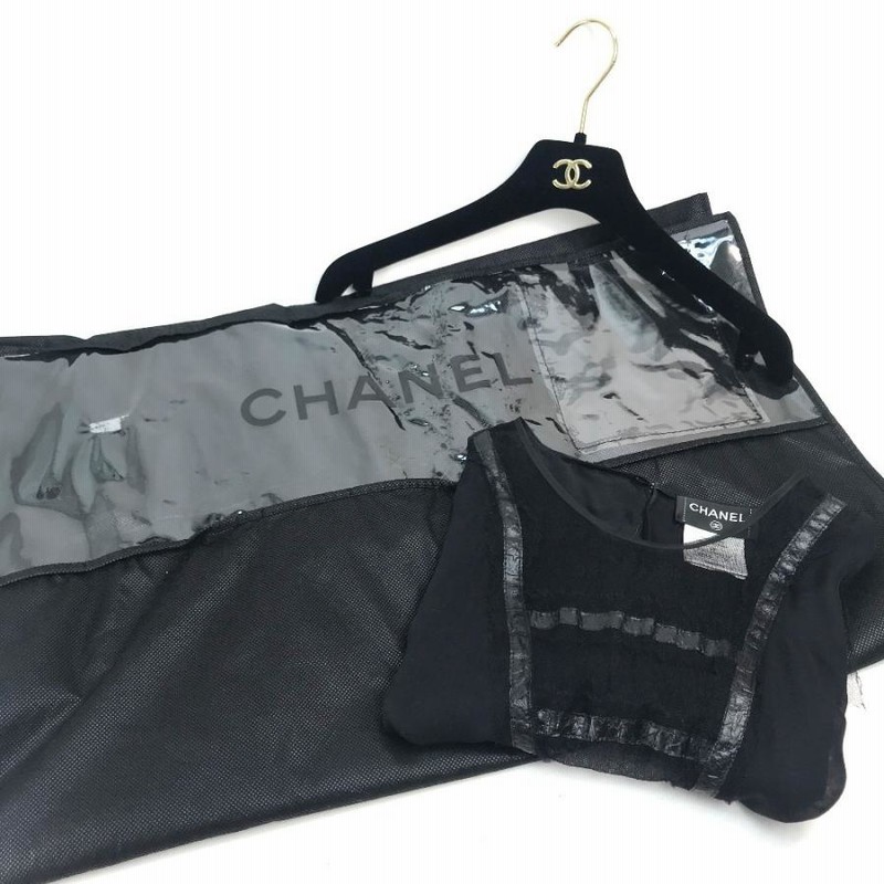 CHANEL シャネル P35442W04301 ノースリーブ シースルー トップス 服  