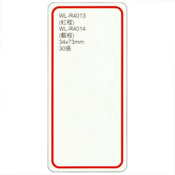 【文具通】華麗牌R4013可再貼標籤紅34x73mm30入 M7010206【APP滿額下單4%點數(單一帳號最高1000點)】7/31止