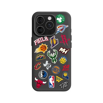 iPhone 16 Pro SolidX 黑 - NBA - Mix Logos