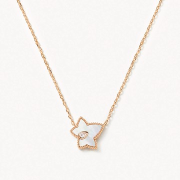 LOLA ROSE 女性用 常春藤串珠葉子項鍊 LR50040  一種尺寸(鏈條長度 450 mm)  珍珠母貝(白色)