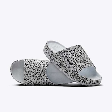Nike Calm Slide Print NS [HF1067-001] 男女 運動涼拖鞋 Safari 奧運 白黑