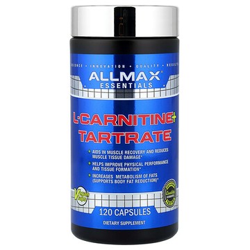 ALLMAX, Essentials，L-肉鹼 + 酒石酸，120 粒膠囊