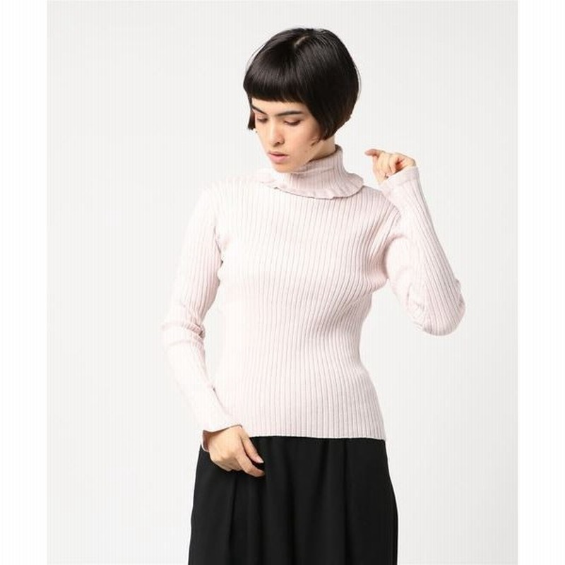 ニット エムエフエディトリアルレディース M F Editorial Women ラメリブタートル長袖プルオーバーニット 白 サックスブルー ピンク 通販 Lineポイント最大0 5 Get Lineショッピング