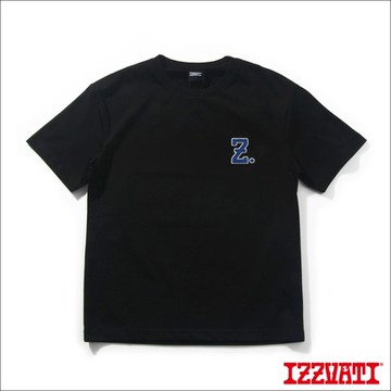 IZZVATI-編織繡Z字短T-黑