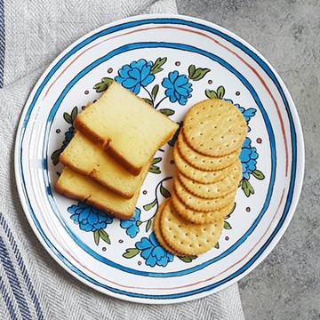 紐約樹枝 矢車菊盤  21cm  1個  混色