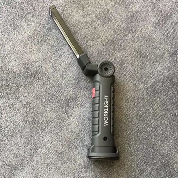 USB充電L型折疊手電筒LED燈應急燈紅白光 戶外汽車緊急救援信號燈