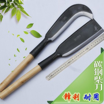 老式砍樹刀柴刀劈柴戶外伐木開路刀手工鍛打家用叢林特殊鋼