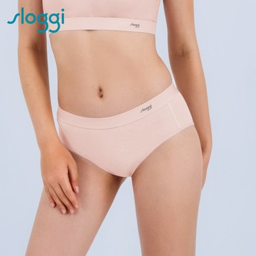 sloggi-BASIC SPORTY COOL清爽律動系列中腰內褲 初櫻淡粉｜87P2509 EZ