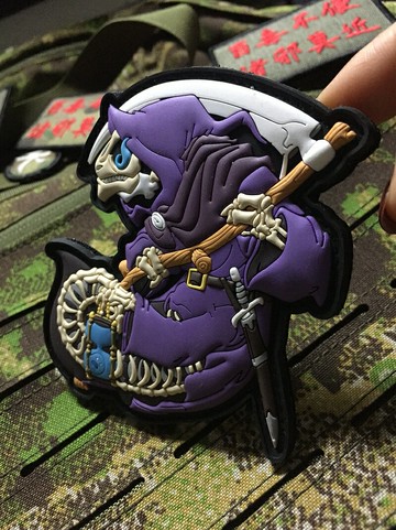 德國PATCHLAB 變色龍軍團夜光章#死神#戰術魔術貼士氣章貼章