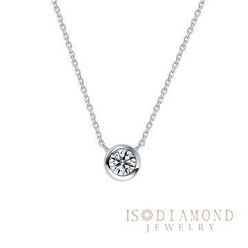 IS DIAMOND IGI 30分鑽石項鍊 最白Dcolor VS高規格淨度(培育鑽石)-簡約泡泡款