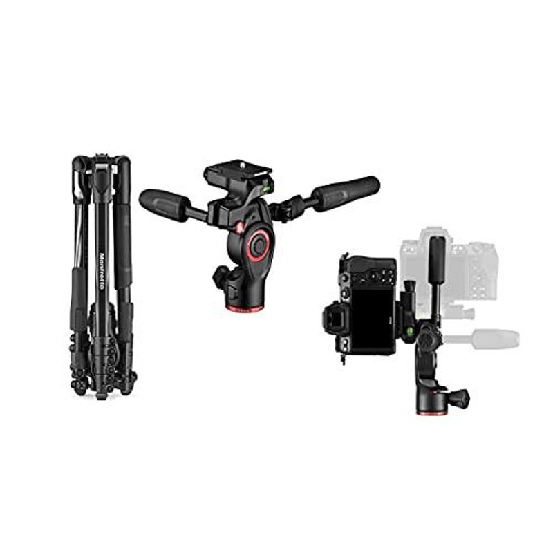 Manfrotto トラベル三脚 befree 3ウェイライブ アドバンス ソニー製α用