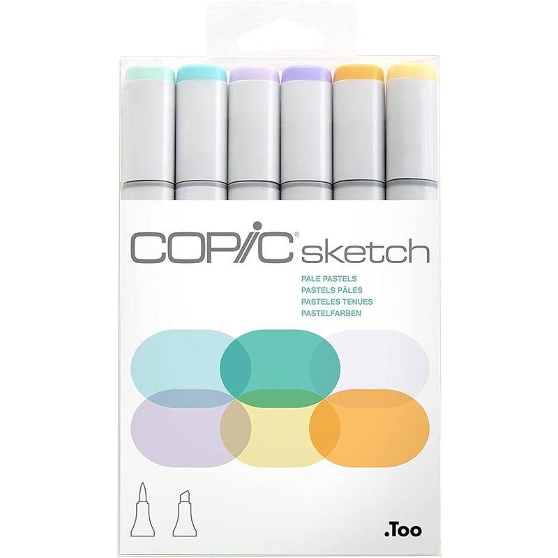 Copic Markers 6-Piece Sketch Set, Pale Pastels by Copic Marker