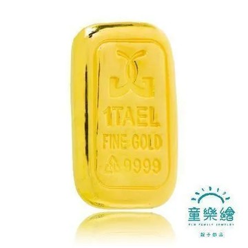 【童樂繪金飾】1台兩幸運星金賺黃金金塊金條 (投資 送禮)