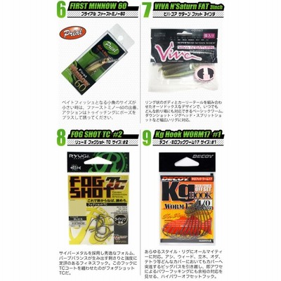 ブラックバス釣り入門セットEX [スピニングモデル][タイプ-1