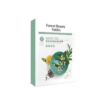 氧顏森活桂花白茶賦活亮白面膜3入