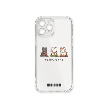 iPhone 12 Pro Max 殼 TRON IPhone 12 PRO MAX 俄羅斯方塊招財貓-三隻小貓  載具 四角防摔殼 手機殼