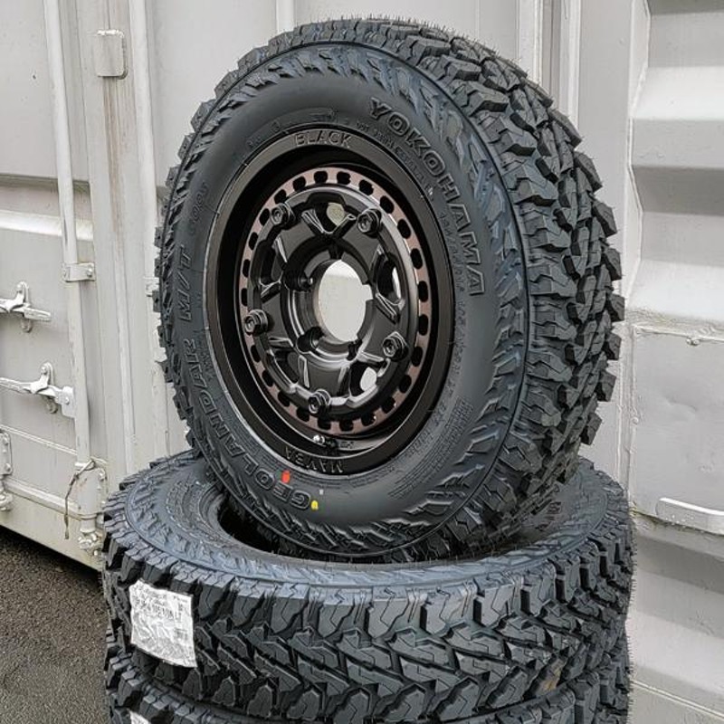 ヨコハマタイヤ マッドタイヤ 新品 ジムニー JB64 JB23 JA11 タイヤホイールセット 16インチ 175/80R16 YOKOHAMA GEOLANDAR G003 MT