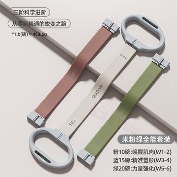 ✨臺灣出貨✨【四檔磅數可調節】拉力器拉力女開彈力健身家用拉伸瑜伽背部硅膠美背八字背練神器