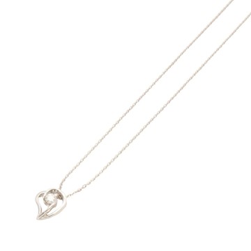 JEWELRY 無品牌珠寶 愛心 項鍊 14/18K白金 鑽石 【二手名牌BRAND OFF】