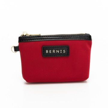BERNIS 尼龍系列 輕巧零錢包 嫣紅色 多色可選