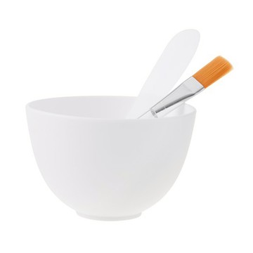 VITAHALO 軟膜工具3件組 碗+抹刀大+刷子 白色 1組