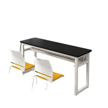 會議桌椅機構輔導班課桌椅員工雙人培訓桌長條桌培訓桌椅一體[DD030109]