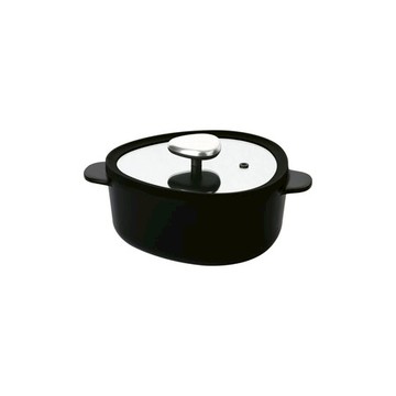 FIKA APEX系列陶瓷不沾鑄造雙耳湯鍋附蓋20CM-金屬柄