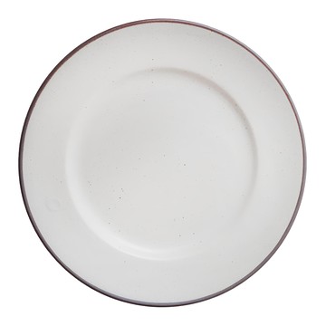 美濃燒 mauka 甜點盤-沙白 日式簡約風格 適用於甜點、水果、小點心 為餐桌增添優雅氣息  1入  16.8 x H1.7cm