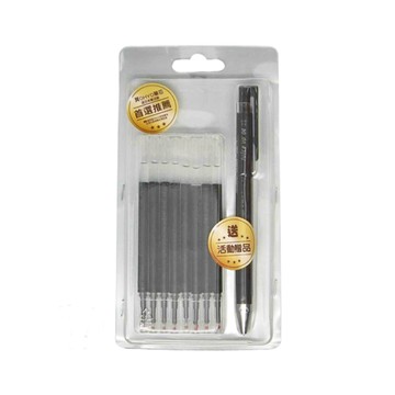 東文0.4超值筆芯8入-黑-贈日本筆A